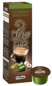CAFFITALY 10 CAPSULES ECAFFE HAZELNOOT KOFFIE