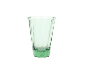TWISTED LATTE GLASS 360ML - GREEN