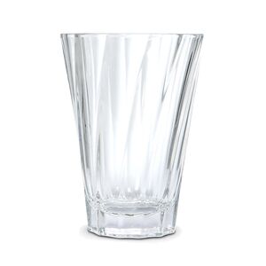 LOVERAMICS URBAN TWISTED LATTE GLASS 360ML - CLEAR