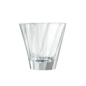 LOVERAMICS URBAN TWISTED CAPPUCCINO GLASS 180ML - CLEAR